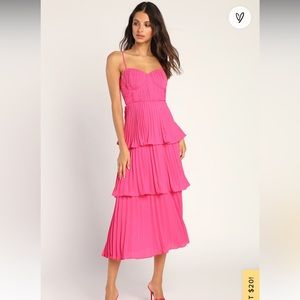 Lulus pink cocktail dress